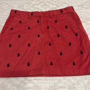Pinkish-Red Ralph Lauren mini skirt